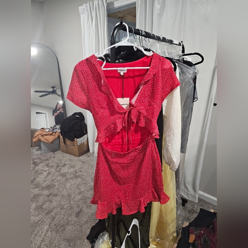 superdown Red Mini Dress - Picture 2 of 4